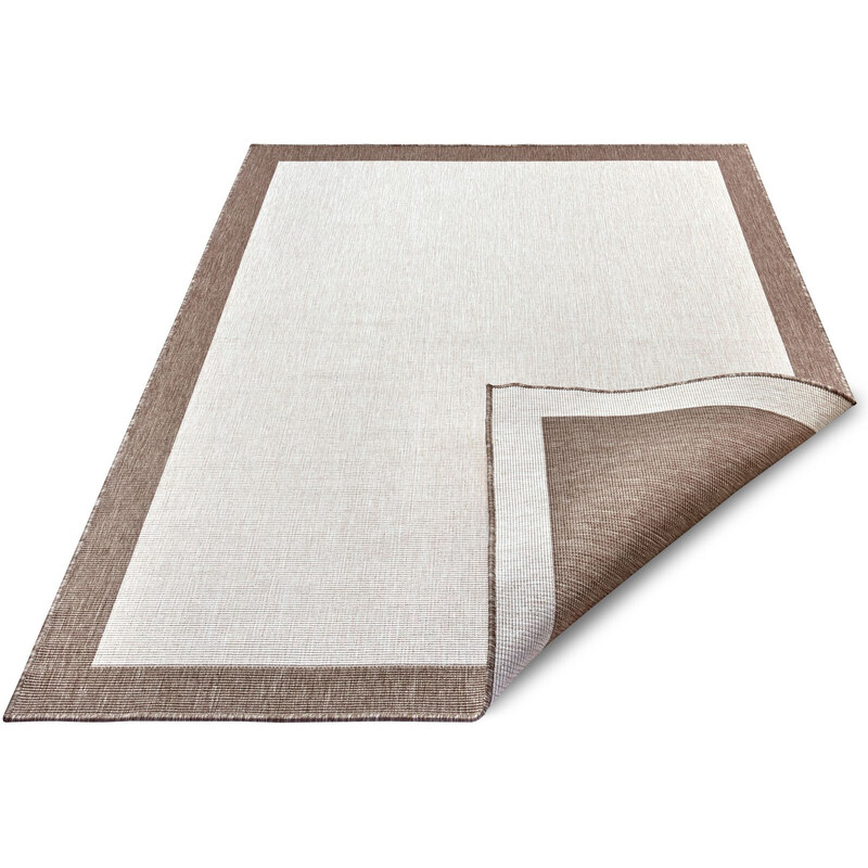 NORTHRUGS - Hanse Home koberce Kusový koberec Twin-Wendeteppiche 105474 Linen – na ven i na doma - 120x170 cm