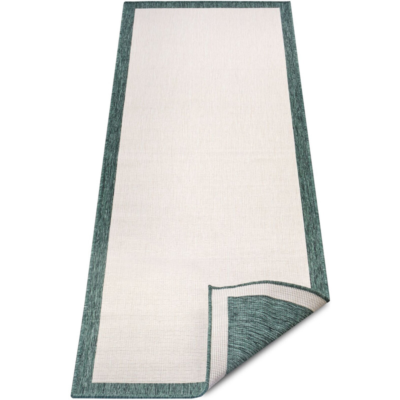 NORTHRUGS - Hanse Home koberce Kusový koberec Twin-Wendeteppiche 105473 Green – na ven i na doma - 80x250 cm