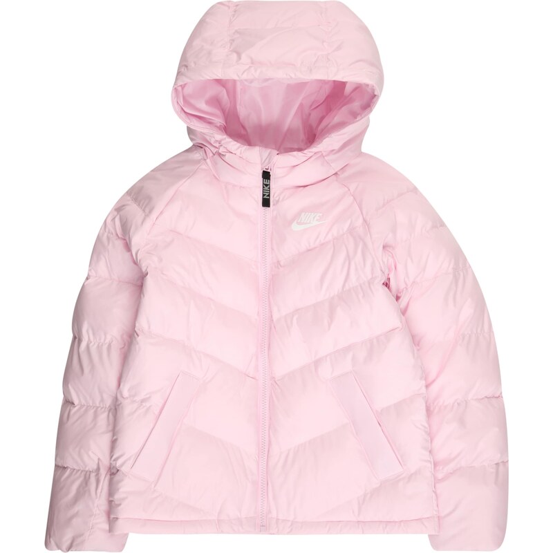 Nike Sportswear Zimní bunda pastelově růžová / bílá - GLAMI.cz
