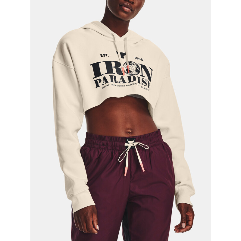 Bílá dámská mMikina Under Armour Crop