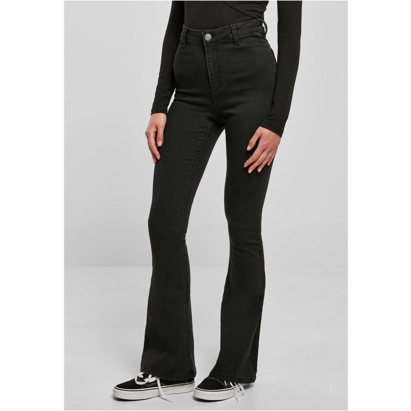UC Ladies Dámské džíny Super Stretch Bootcut Denim Pants - černé