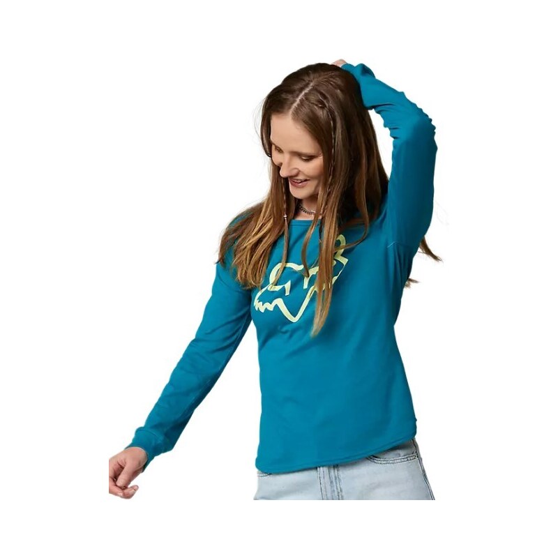 Tričko Fox Boundary LS Top maui blue 109396572