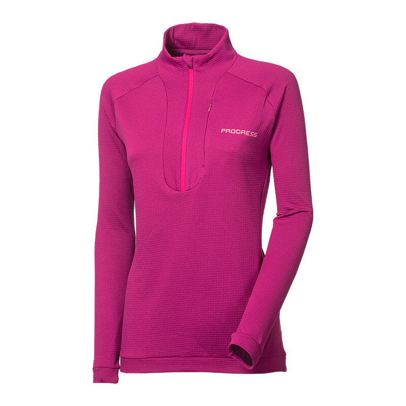 Dámská sportovní mikina PROGRESS Cubica Zip fuchsie