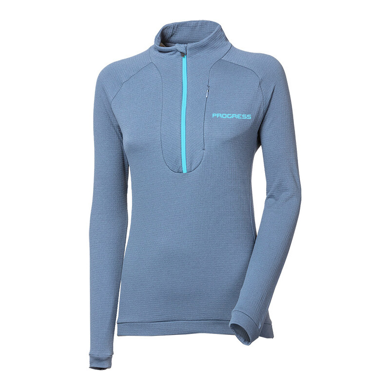 Dámská sportovní mikina PROGRESS Cubica Zip modrošedá