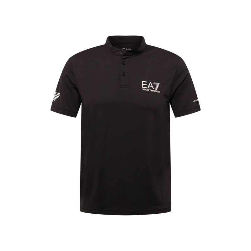 EA7 Emporio Armani Funkční tričko černá / bílá