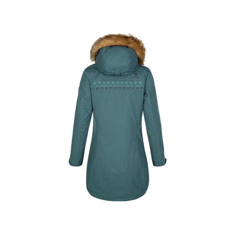 Dámský zimní kabát Kilpi PERU-W tmavě zelená