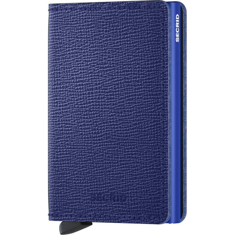 Kožené pouzdro na karty SECRID Slimwallet Crisple Cobalt jasná
