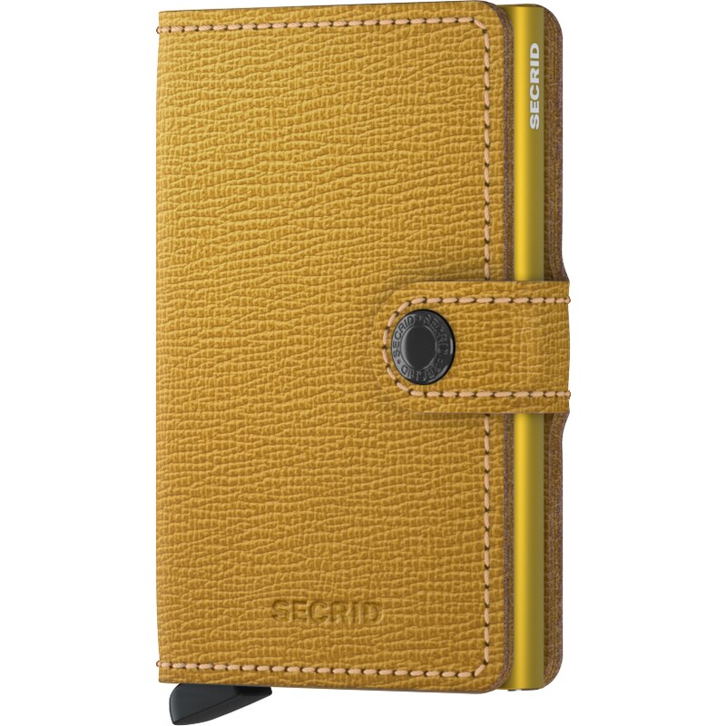 Kožená peněženka SECRID Miniwallet Crisple Ochre hořčicová