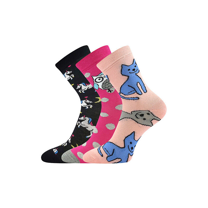 3PACK dětské ponožky Boma vícebarevné (057-21-43XIII-mix-C) 30/34