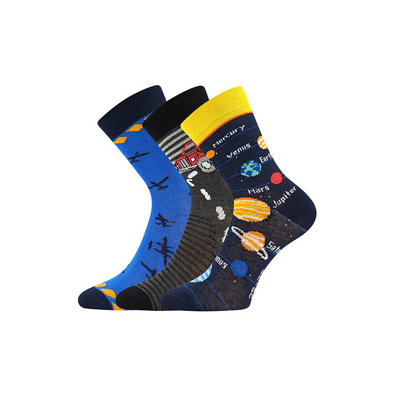 3PACK dětské ponožky Boma vícebarevné (057-21-43XII-mix-B) 30/34