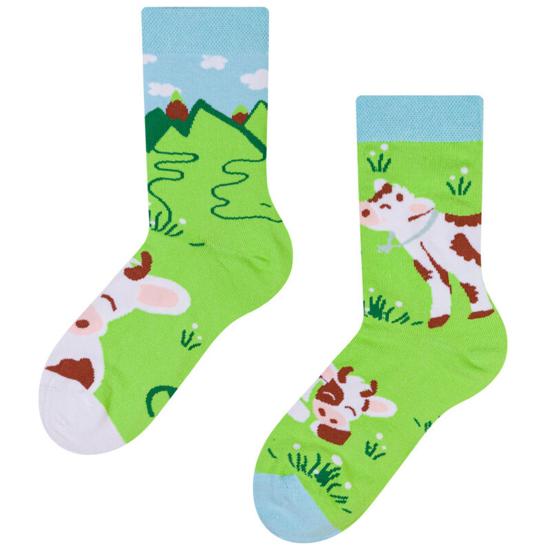 Veselé dětské ponožky Dedoles Šťastná kráva (D-K-SC-RS-C-C-1571) 27/30