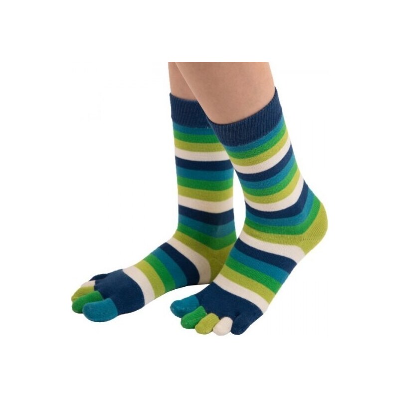 STRIPY prstové pruhované ponožky ToeToe