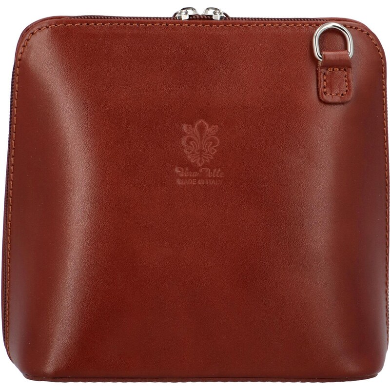Dámská kožená crossbody kabelka světle hnědá - ItalY Hannah New hnědá 15079343