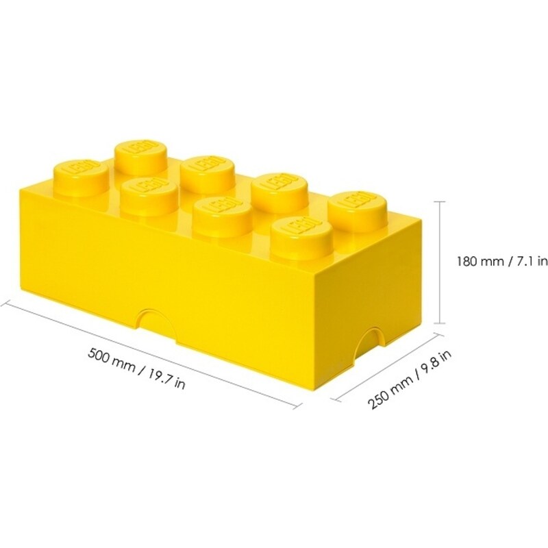 Lego Žlutý úložný box LEGO Smart 25 x 50 cm