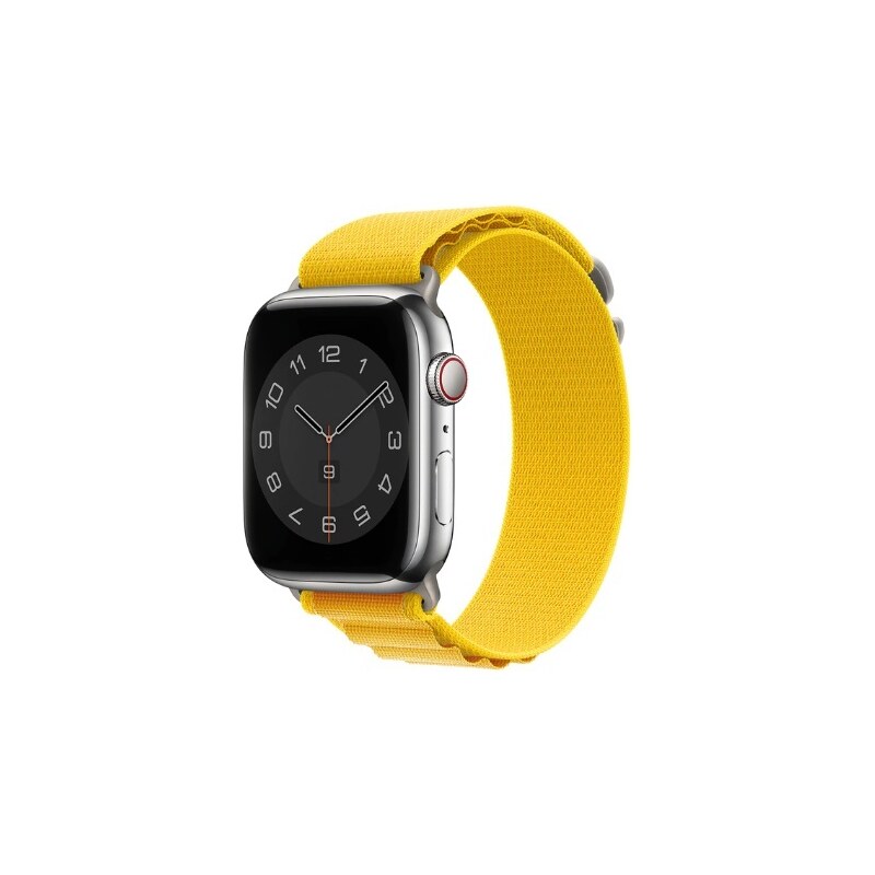 Crested Alpský tah nylonový řemínek pro Apple Watch 42, 44, 45 a 49 mm žlutý