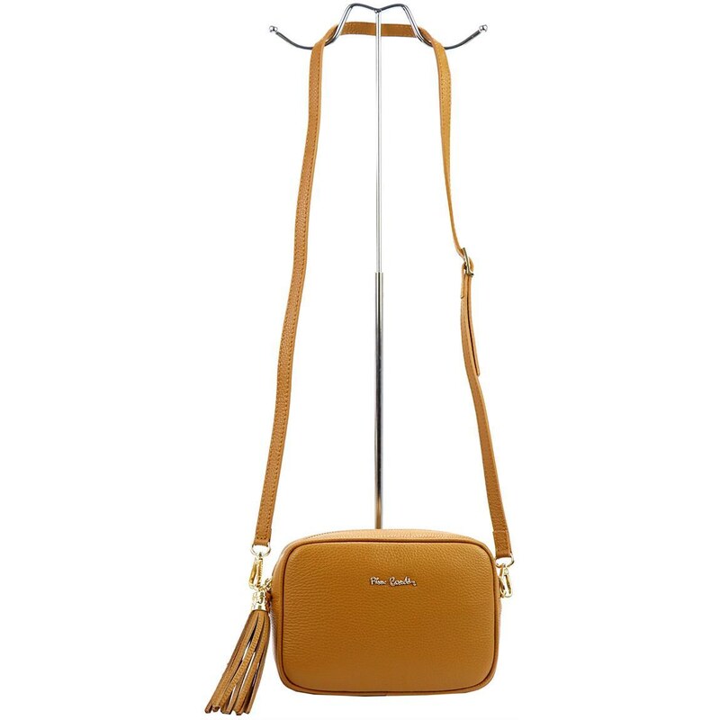 Kožená crossbody kabelka Pierre Cardin FRZ 1501 camel 80567412