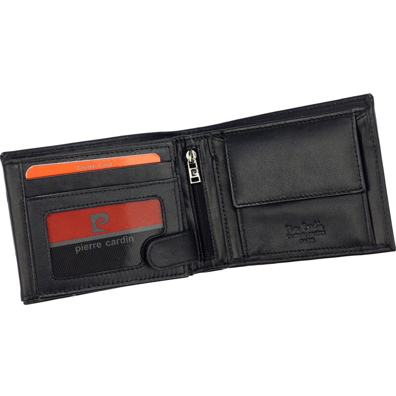 Pánská kožená peněženka Pierre Cardin TILAK75 325 černá / vínová