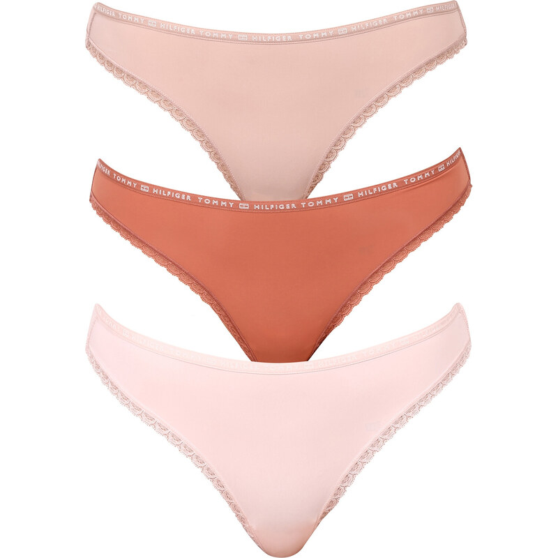 3PACK dámská tanga Tommy Hilfiger vícebarevná (UW0UW02824 0TG) 88171182