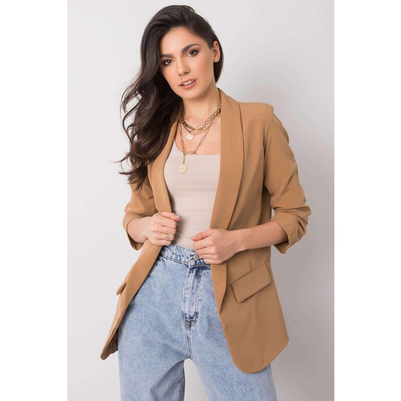 MladaModa Elegantní sako s nařasenými rukávy model 52014 barva