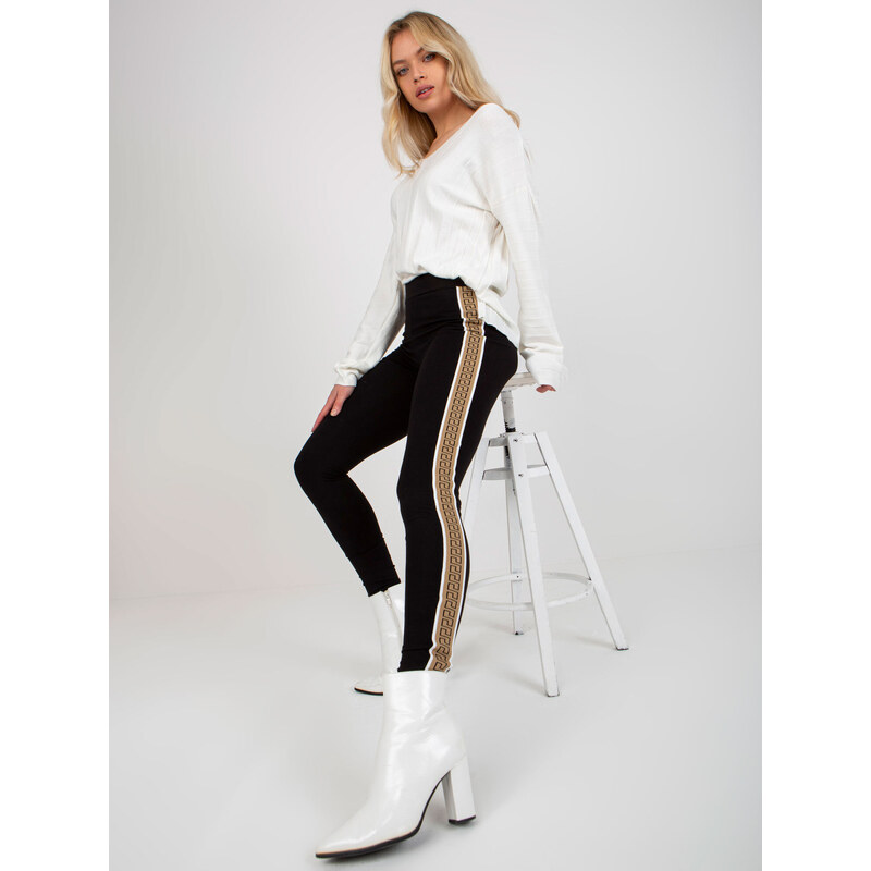 BOUQUET Leggings-VI-LG-5020.17X-black-beige