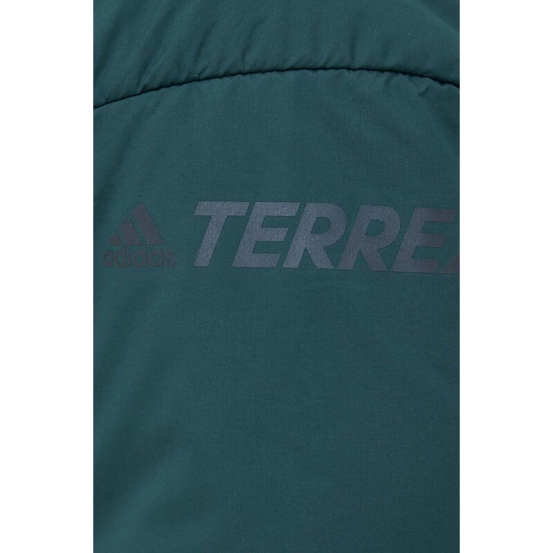 Sportovní bunda adidas TERREX Myshelter zelená barva