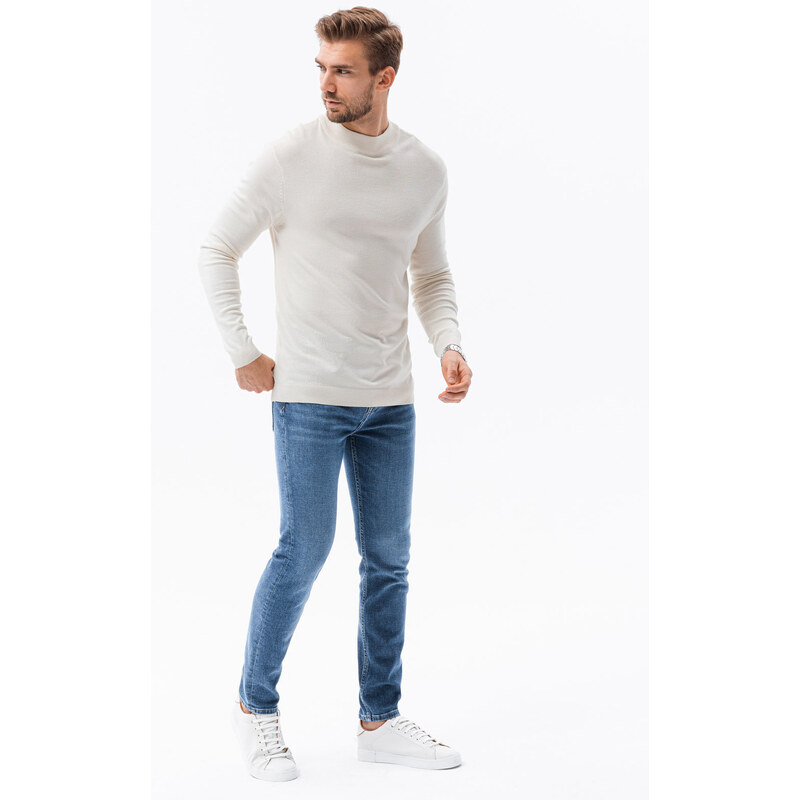 Ombre Clothing Pánský svetr - ecru E178