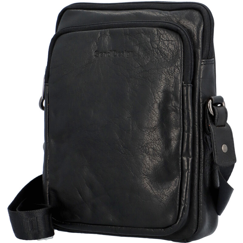 Pánská kožená taška černá - SendiDesign McKolin černá