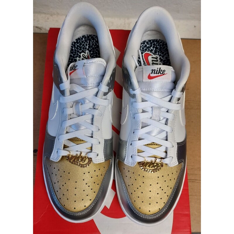Nike Dunk Low Gold Silver WMNS