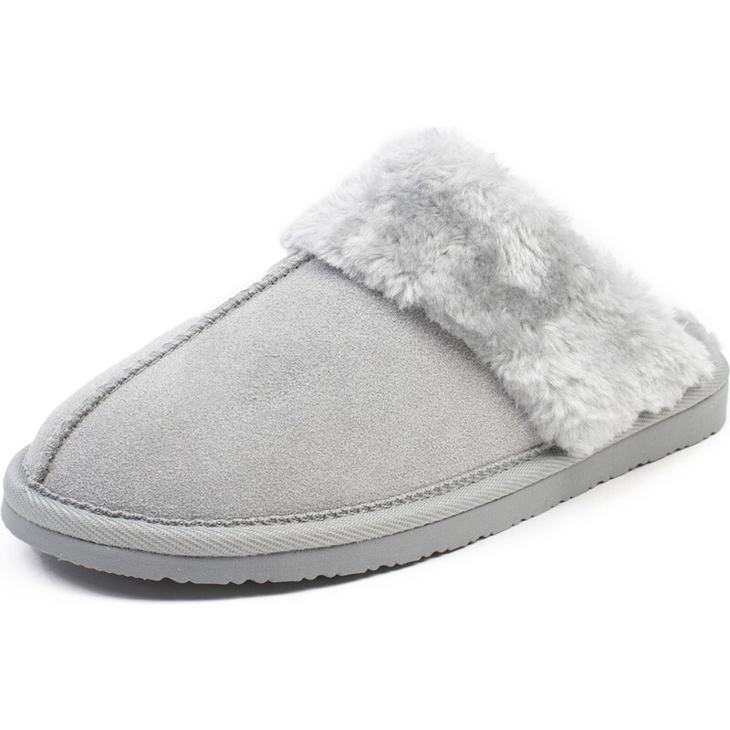 Minnetonka Pantofle Chesney světle šedá