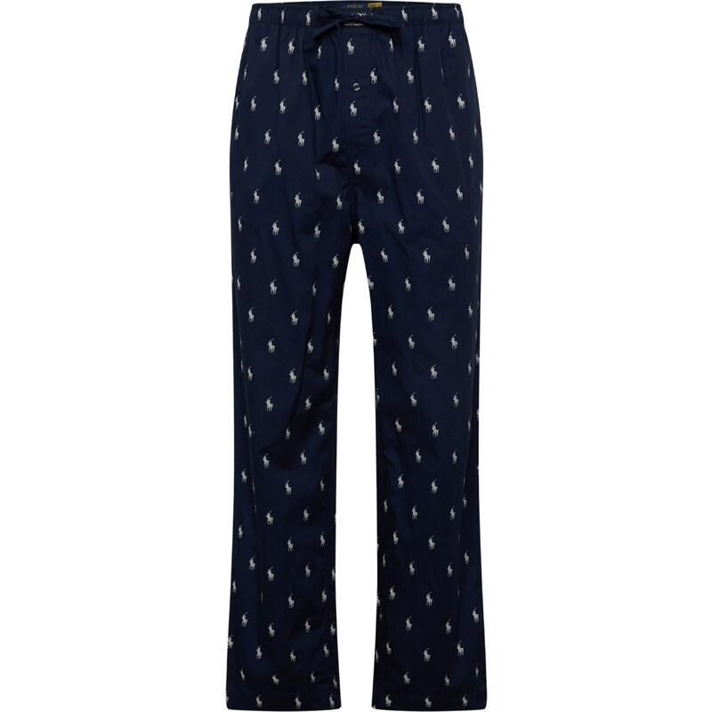 Polo Ralph Lauren Pyžamové kalhoty námořnická modř / bílá