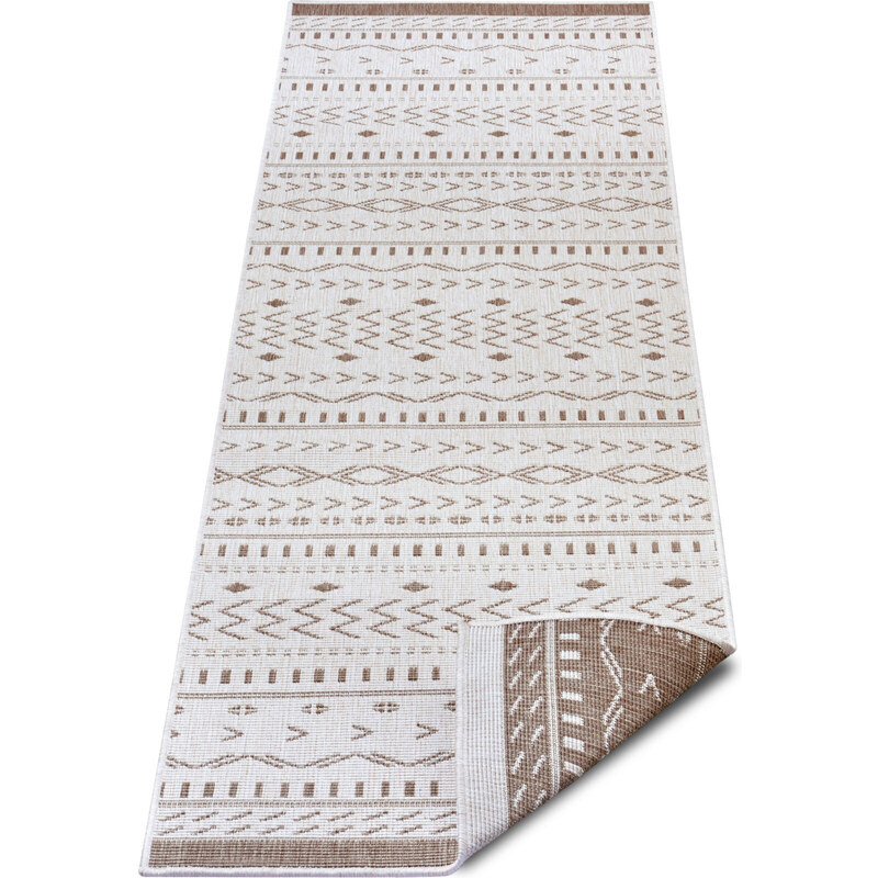 NORTHRUGS - Hanse Home koberce Kusový koberec Twin Supreme 105449 Kuba Linen – na ven i na doma - 80x250 cm