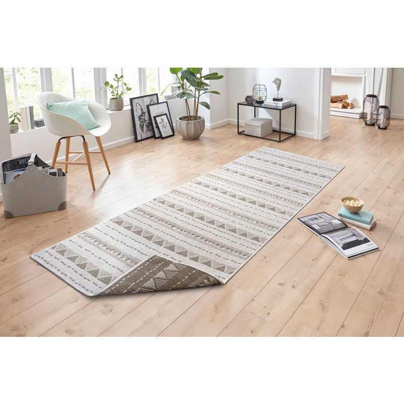 NORTHRUGS - Hanse Home koberce Kusový koberec Twin Supreme 105413 Bahamas Linen – na ven i na doma - 80x150 cm