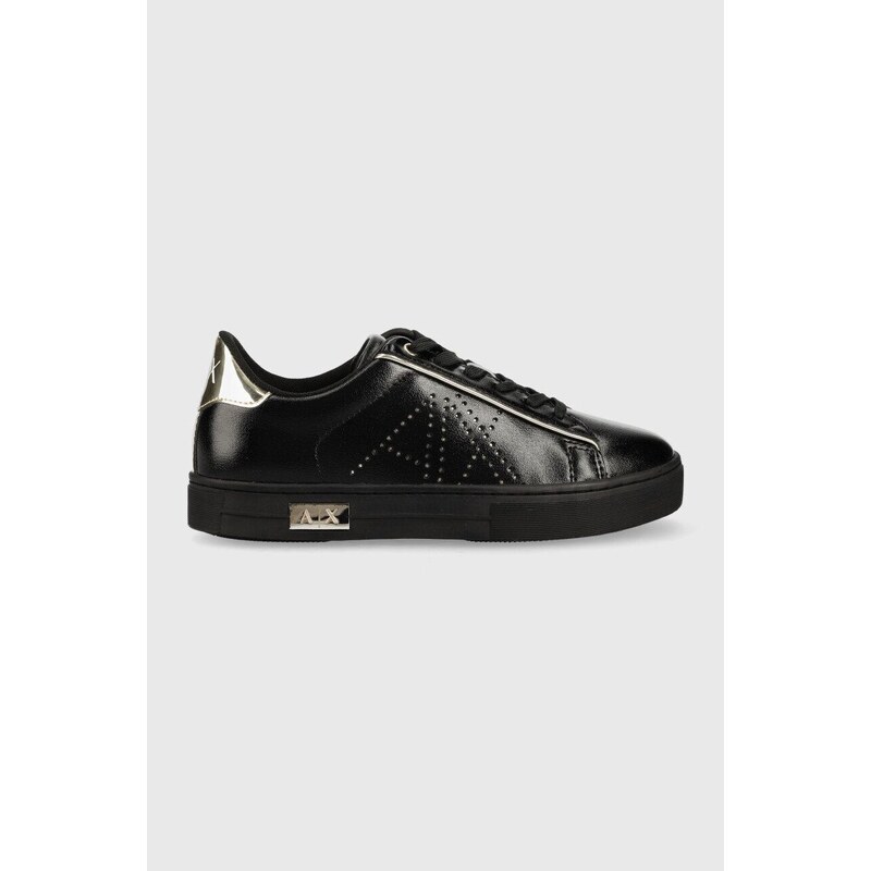 Sneakers boty Armani Exchange černá barva - GLAMI.cz