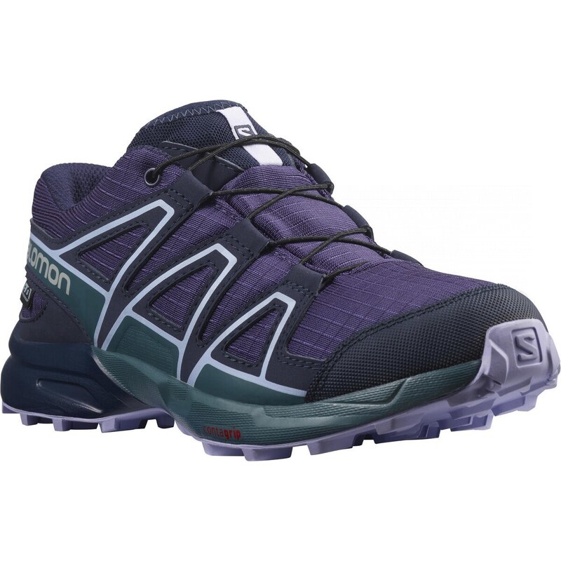 Salomon Speedcross CSWP J Velikost: EU 34 grape/mallard blue/lavender