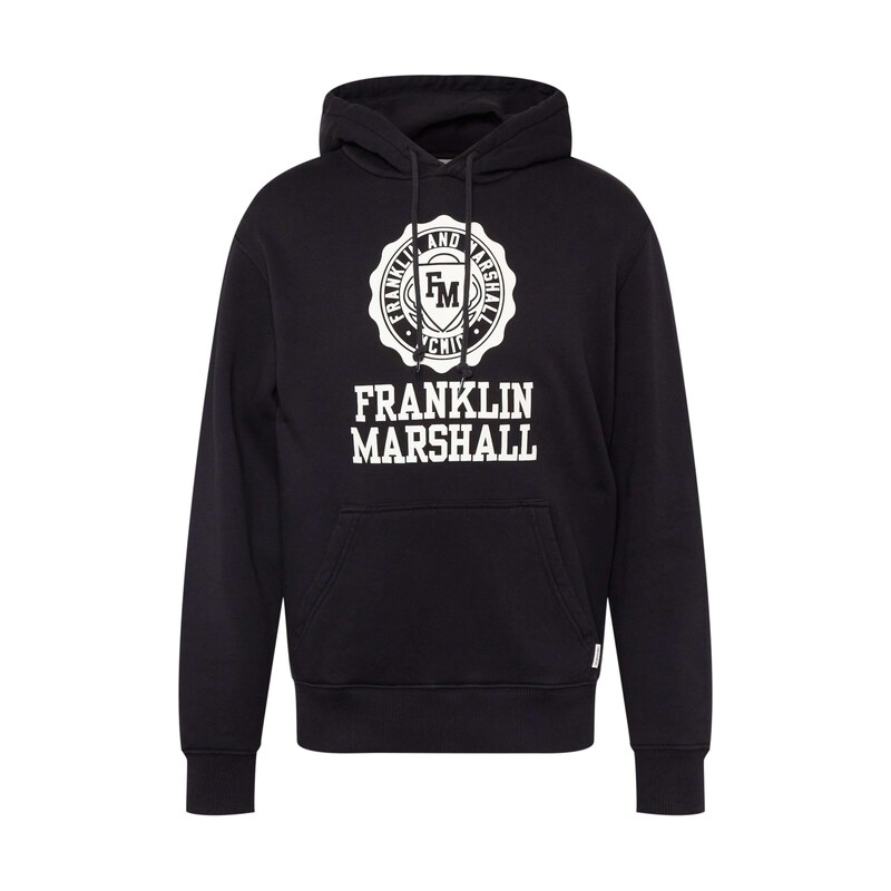 FRANKLIN & MARSHALL Mikina černá / bílá