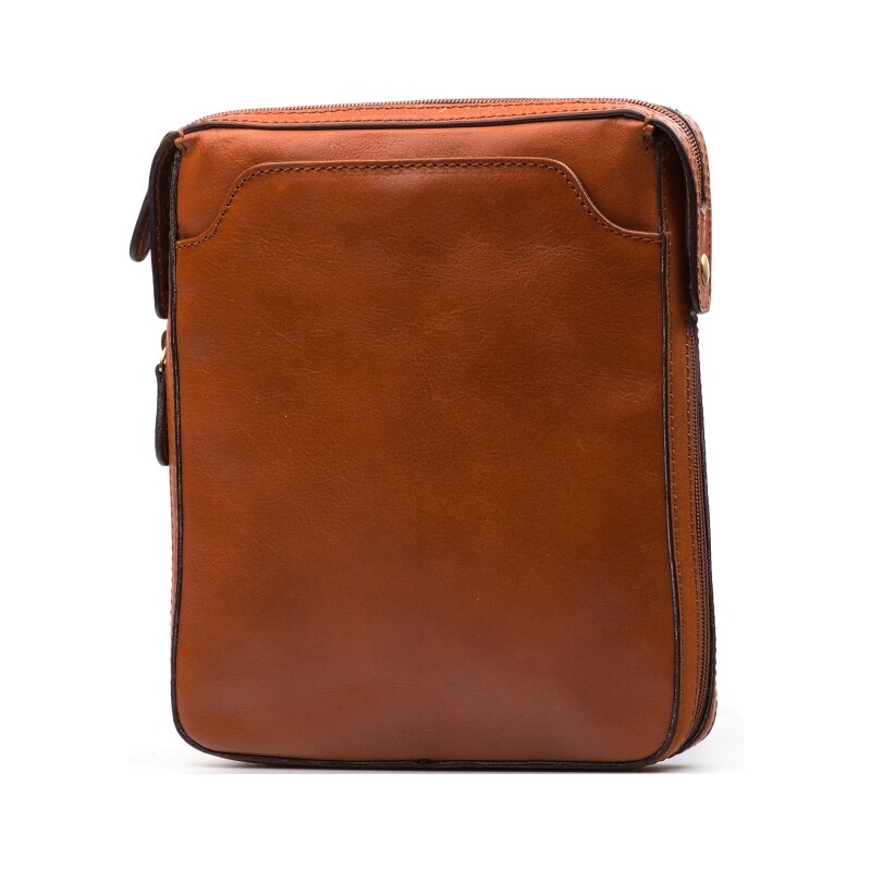 Blaire Pánské kožené crossbody Giovanni koňakově hnědé