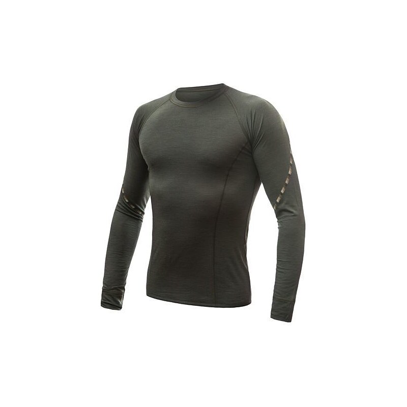 SENSOR MERINO AIR pánské triko dl.rukáv olive green