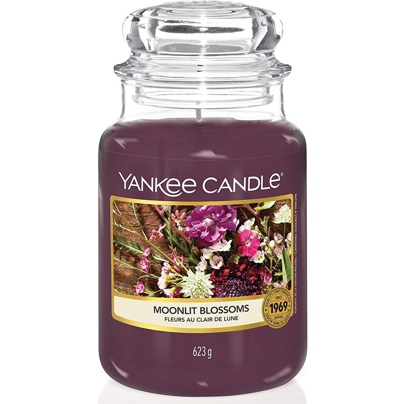 Yankee Candle vonná svíčka Classic ve skle velká Moonlit Blossoms 623 g