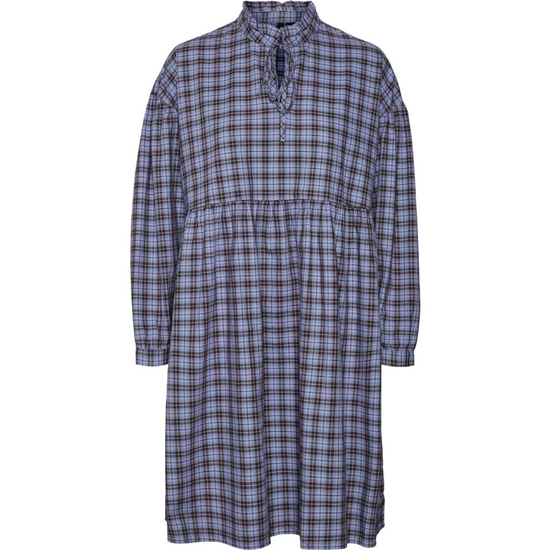 VERO MODA Košilové šaty FRANY modrá / ultramarínová modř