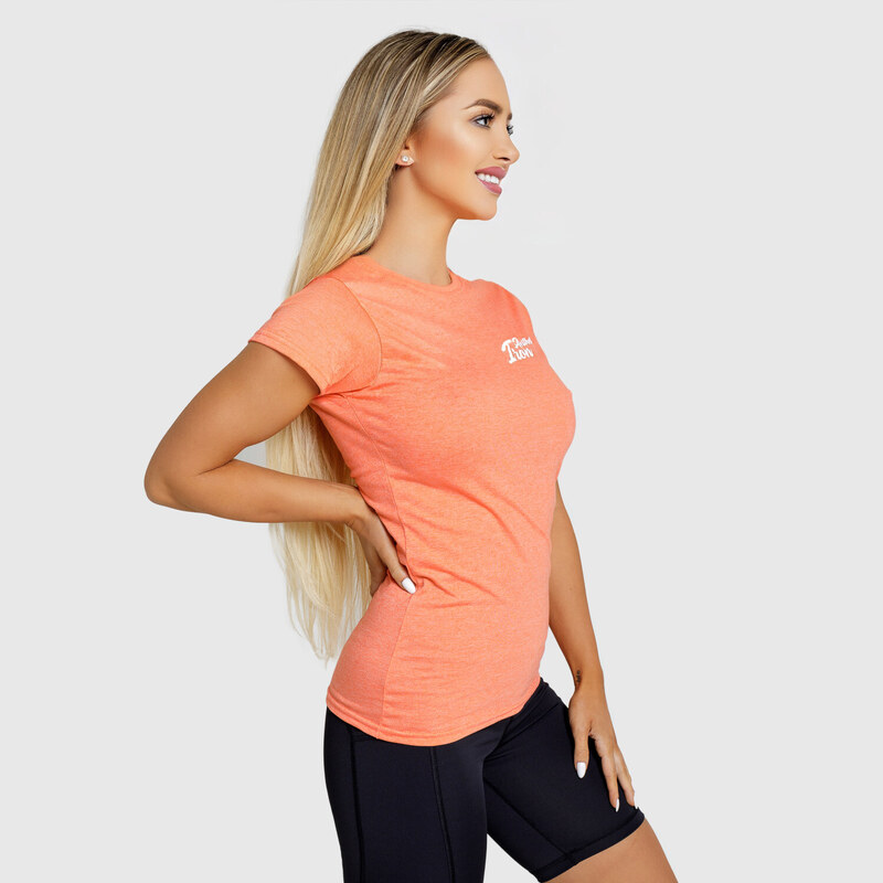 Dámské fitness tričko Iron Aesthetics Fit, oranžové