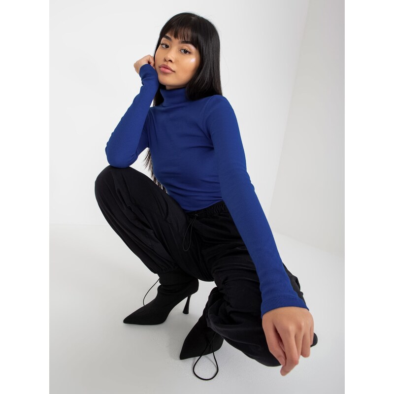 RUE PARIS Blouse-RV-BZ-7182.01P-cobalt 107006900
