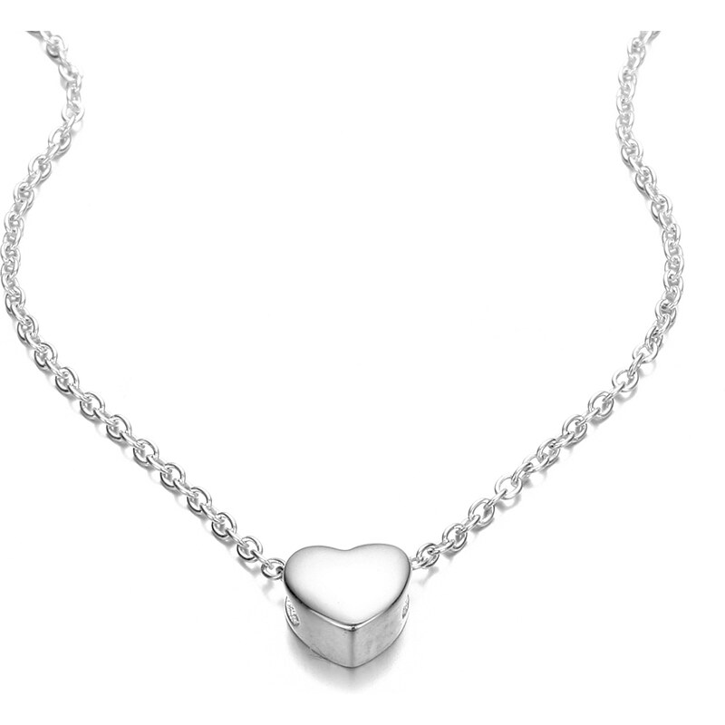 ORNAMENTI Náhrdelník Heart silver