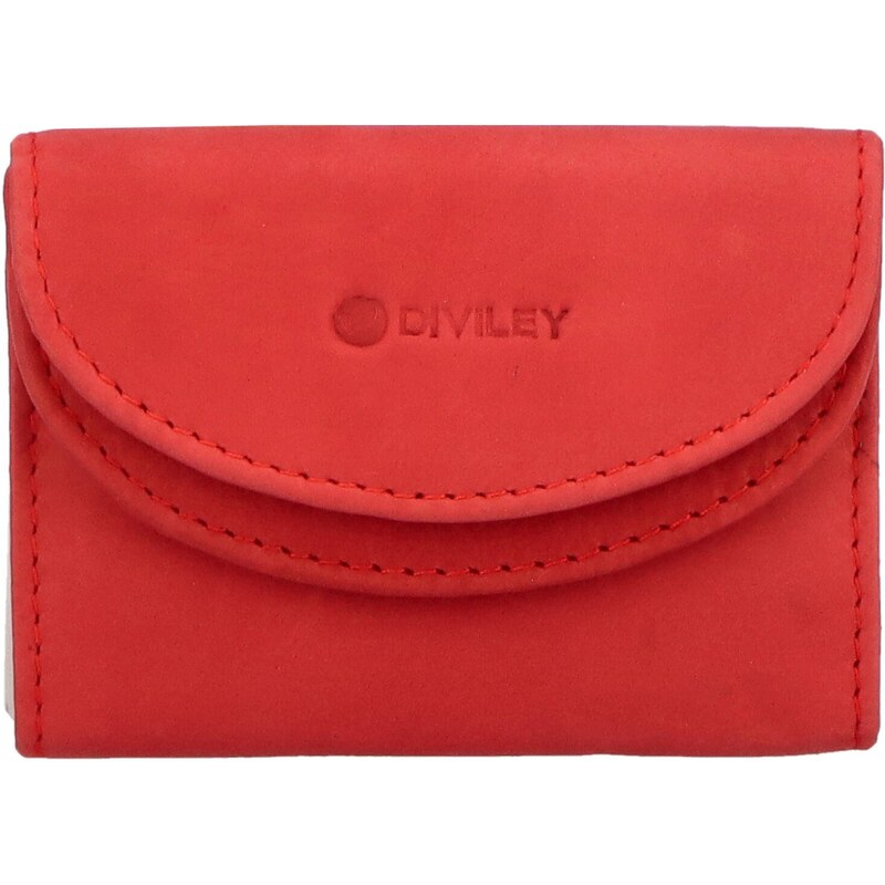 Dámská kožená peněženka červená - Diviley Skaidra červená