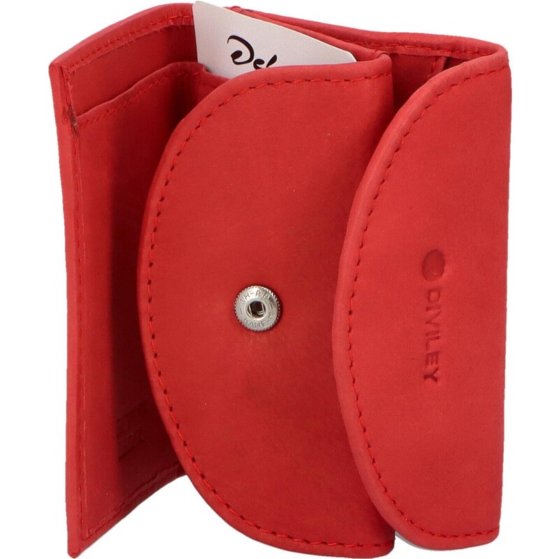 Dámská kožená peněženka červená - Diviley Skaidra červená