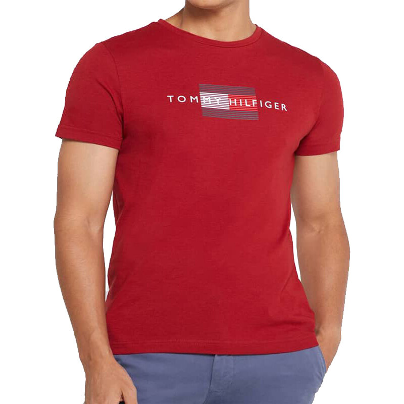 Pánské červené triko Tommy Hilfiger