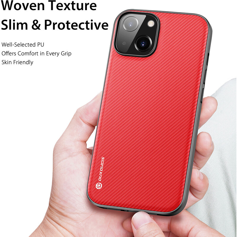 Ochranný kryt na iPhone 14 - DuxDucis, Fino Red