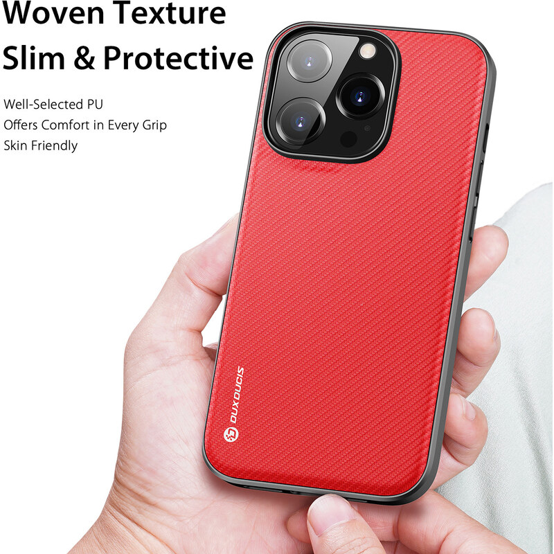 Ochranný kryt na iPhone 14 Pro - DuxDucis, Fino Red