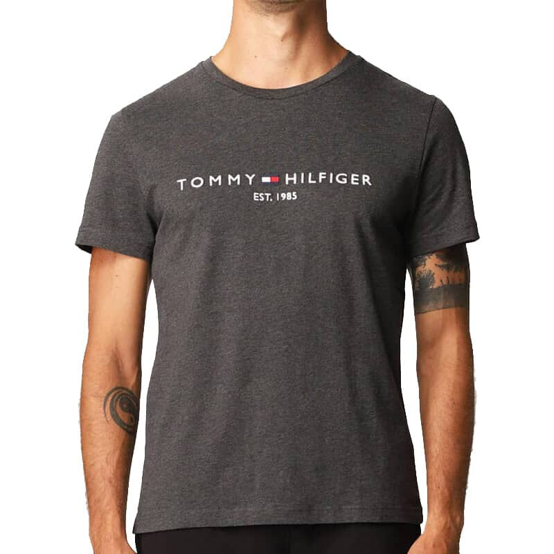 Pánské tmavě šedé triko Tommy Hilfiger