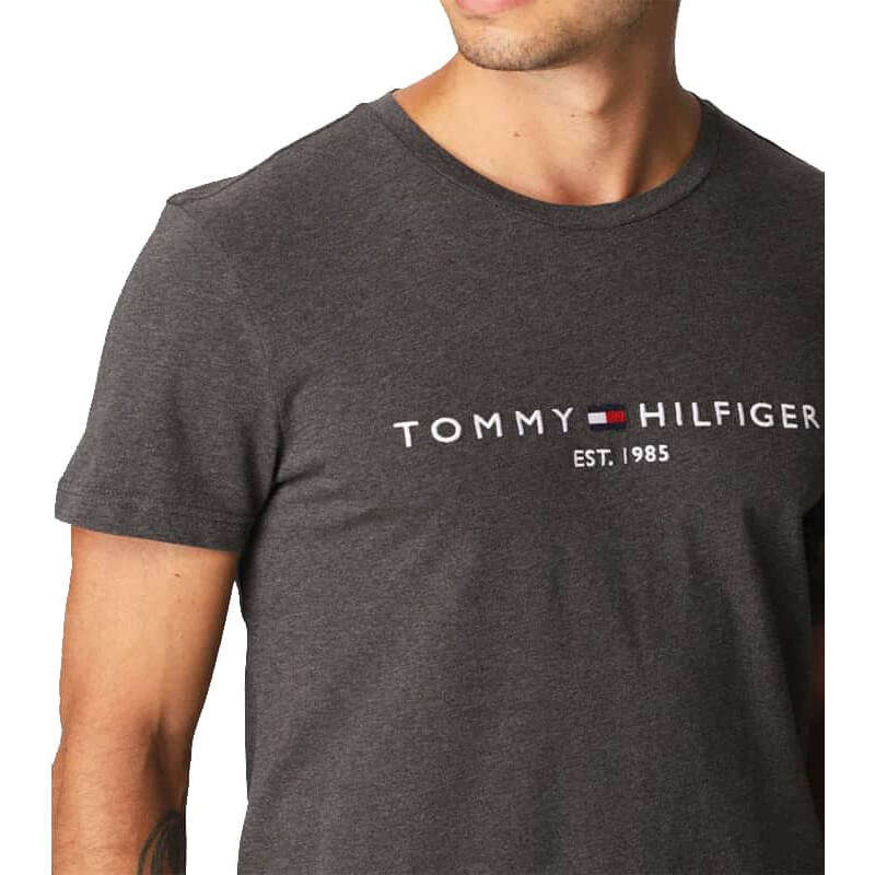 Pánské tmavě šedé triko Tommy Hilfiger