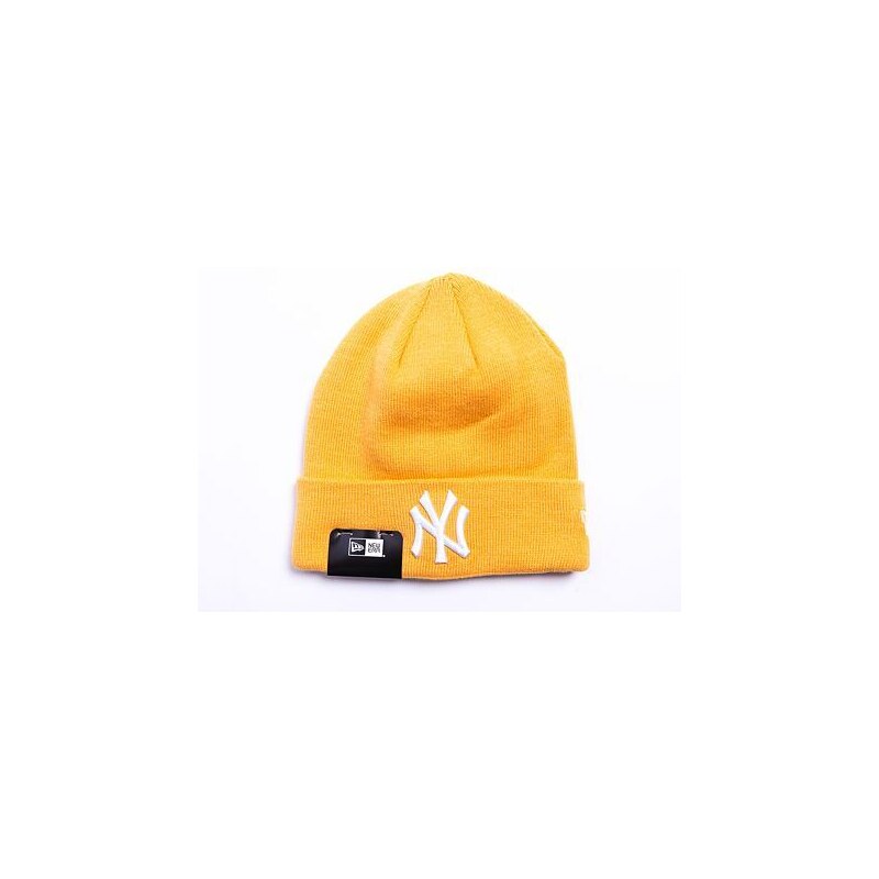 Kulich New Era MLB League Essential Cuff Beanie New York Yankees Yellow / White